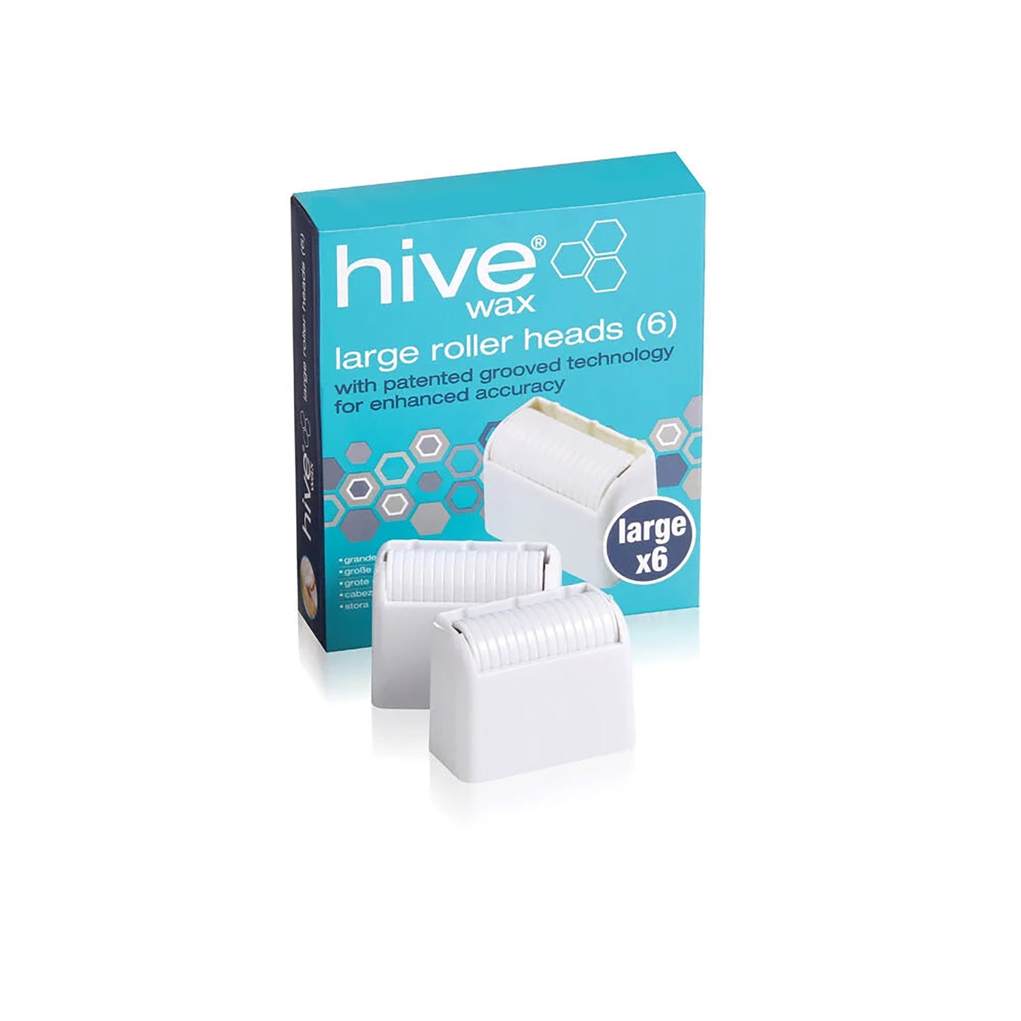 Hive of Beauty Large Roller Wax Heads, Pack of 6