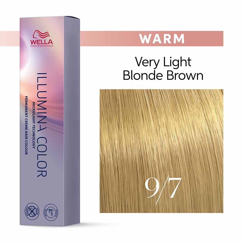 Wella Professionals Illumina Color Permanent Hair Colour 9/7 Very Light Brown Blonde - 60ml
