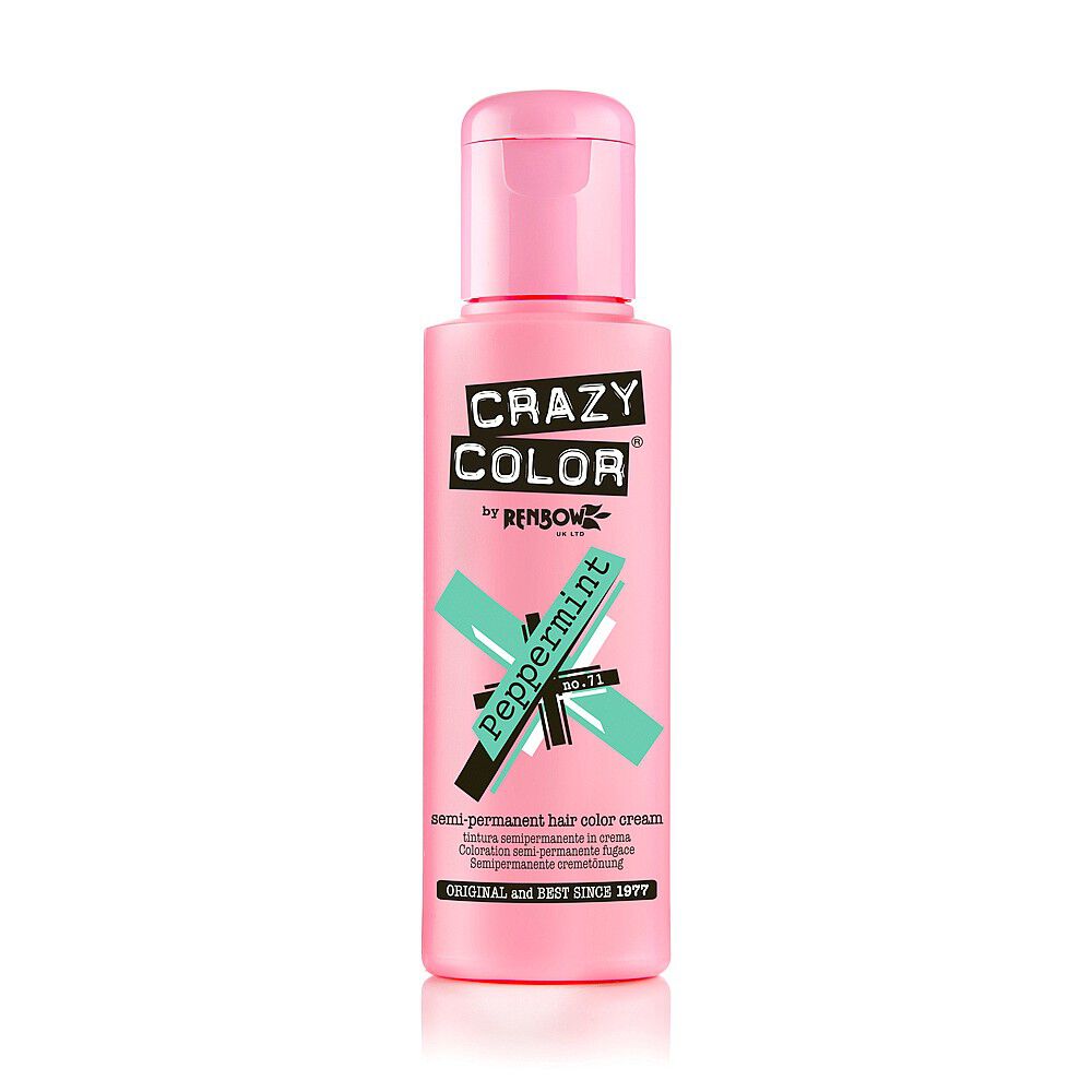 Crazy Color Semi Permanent Vegan Hair Colour Cream - Peppermint - 100ml