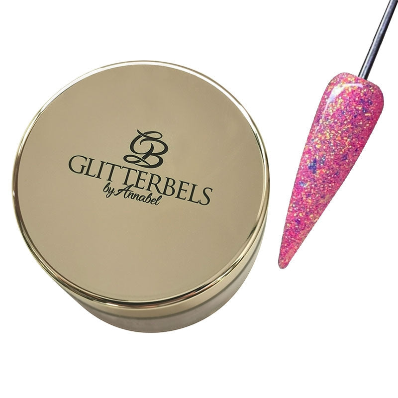 Glitterbels Pre Mixed Glitter Acrylic Powder 28g Pink Crush