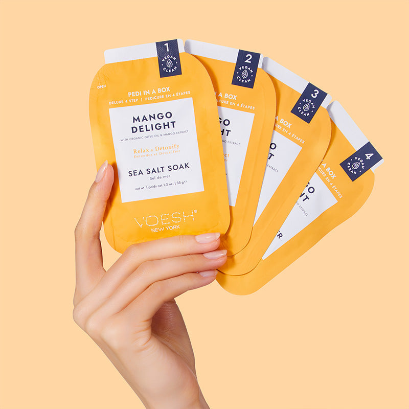 Voesh Pedi In A Box Deluxe 4 Step Mango Delight