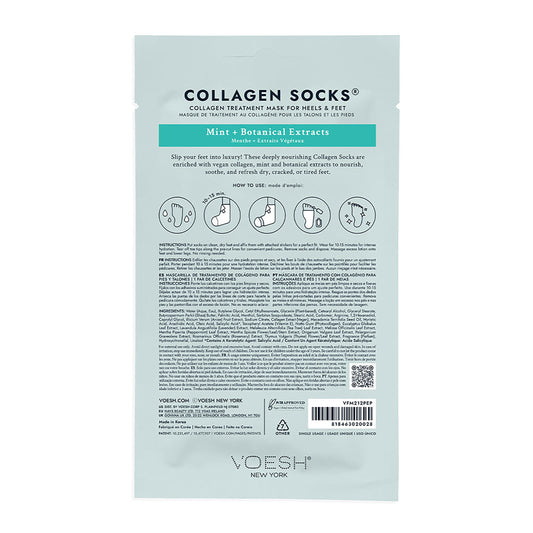 Voesh Phyto Collagen & Peppermint Infused Socks 1 Pair