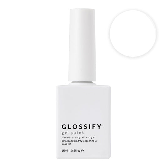 Glossify Bright White 15ml Hema Free Gel Polish