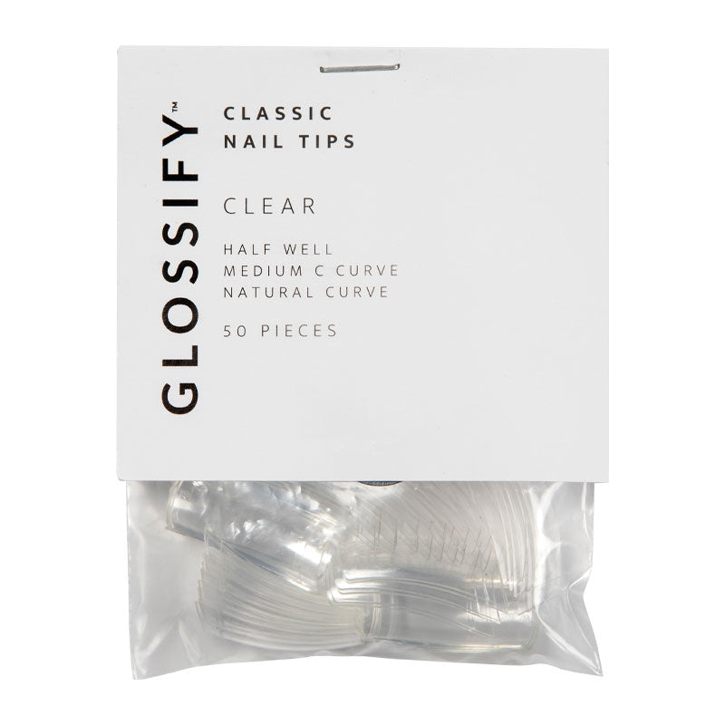 Glossify Classic Clear Nail Tips Size 2 x 50