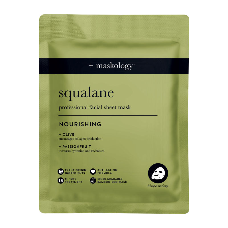 +maskology Squalane Face Sheet Mask 22ml