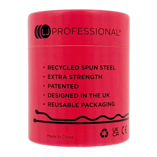 LJ Professional 2" Waved Kirbigrip Black (500pcs)