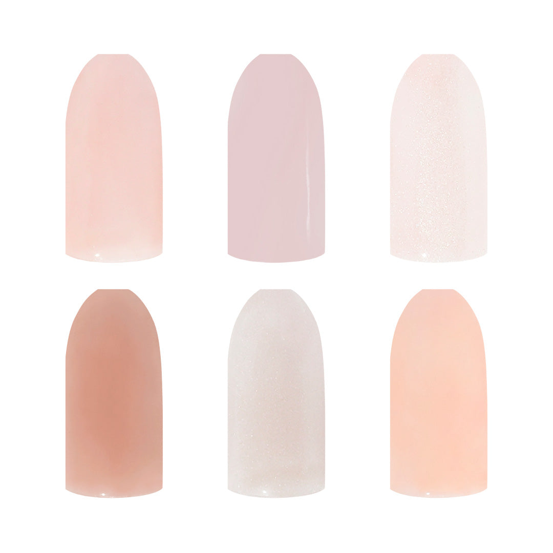 Glitterbels Hema Free Gel Polish Bare All Collection 6 x 8ml