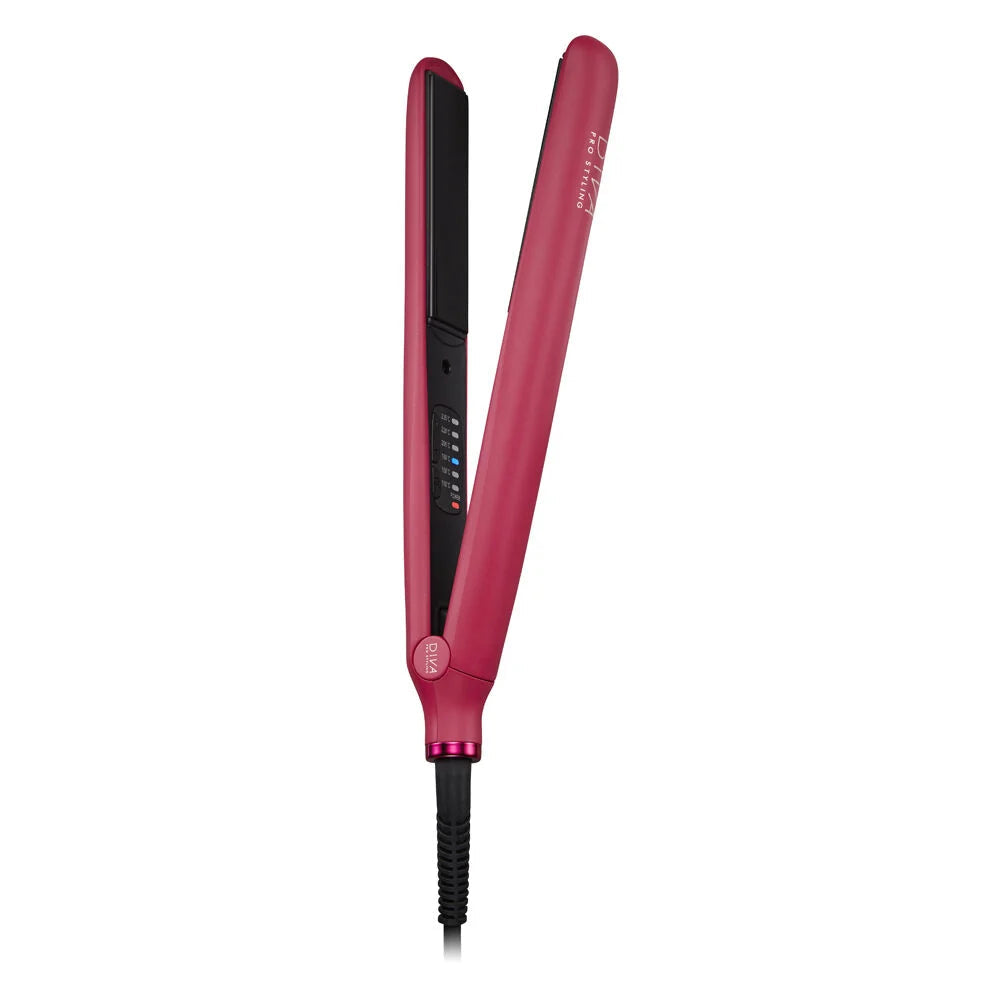 Diva Pro Styling Digital Styler Hair Straightener Magenta