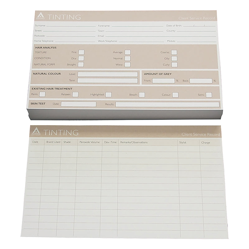 Agenda Record Cards Tinting Beige x100