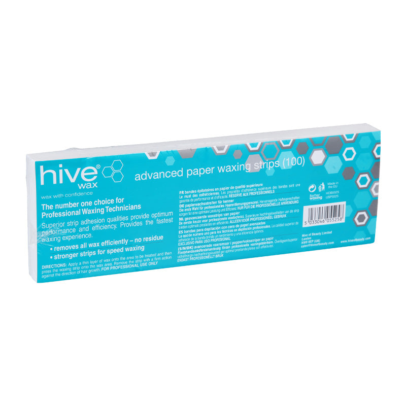 Hive Advanced Paper Waxing Strips x 100