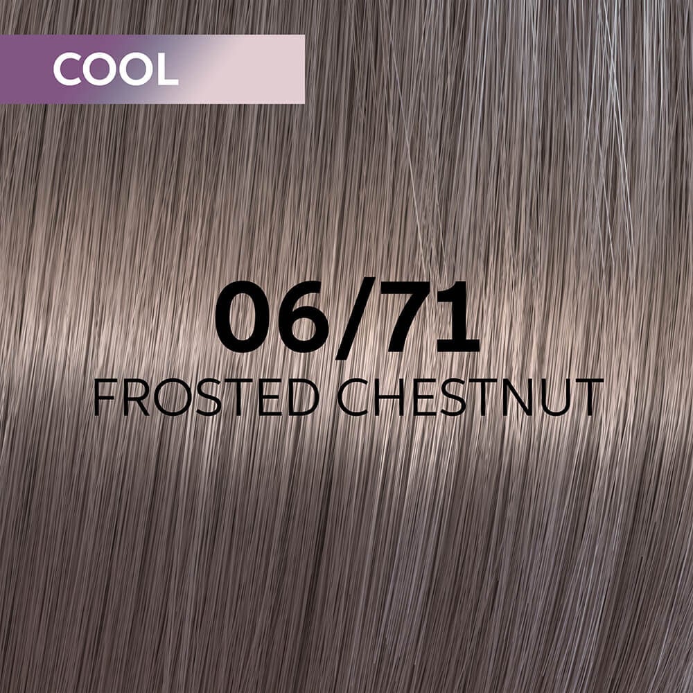 Wella Professionals Shinefinity Zero Lift Glaze Semi-Permanent HairColour - 06/71 Cool Frosted Chestnut - 60ml