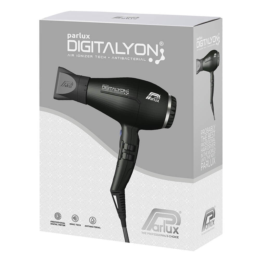 Parlux Digitalyon Light Air Ionizer Hair Dryer, Anthracite