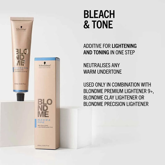 Schwarzkopf Professional BlondMe Bleach & Tone Permanent Hair Colour -Violet - 60ml