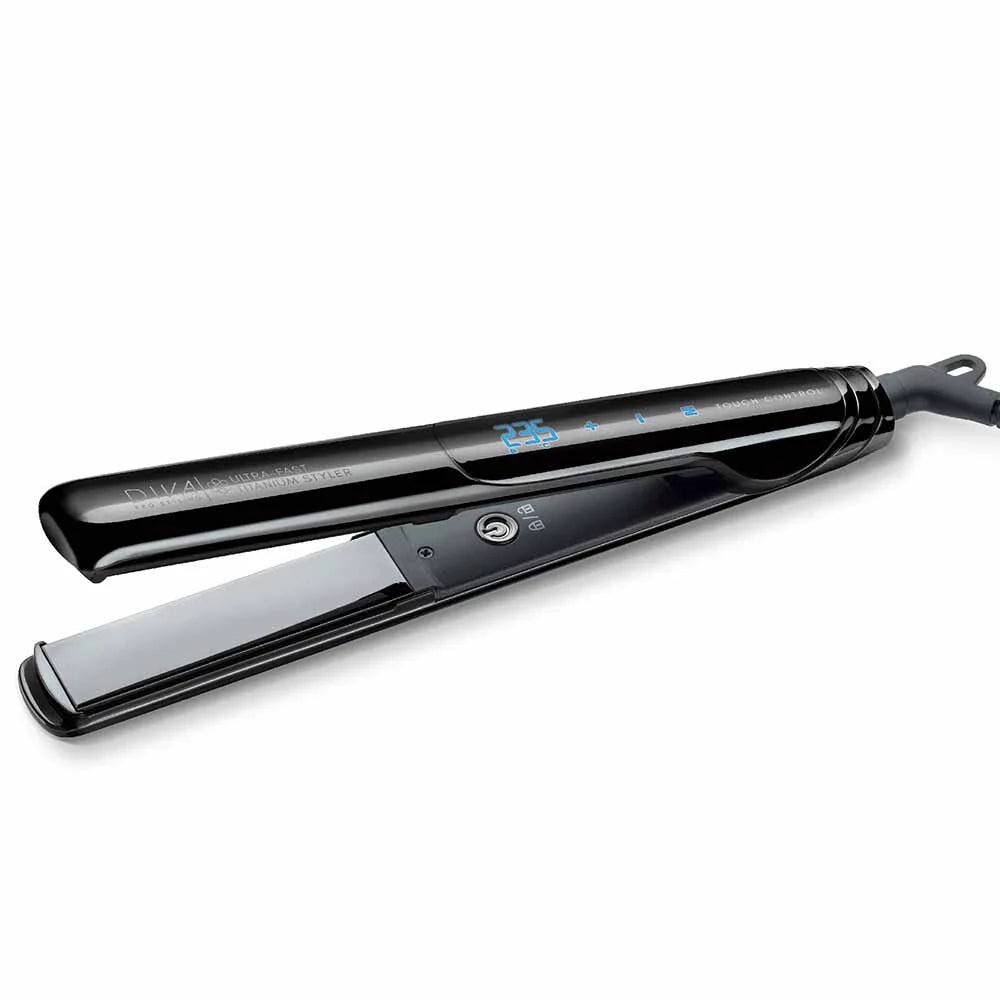 Diva Professional Styling Ultra Fast, Titanium Hair Straightener - Black Edition