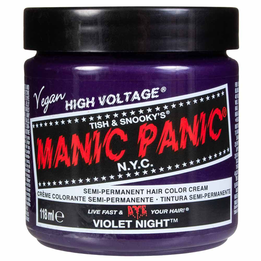 Manic Panic High Voltage Semi Permanent Hair Colour Cream - Violet Night - 118ml