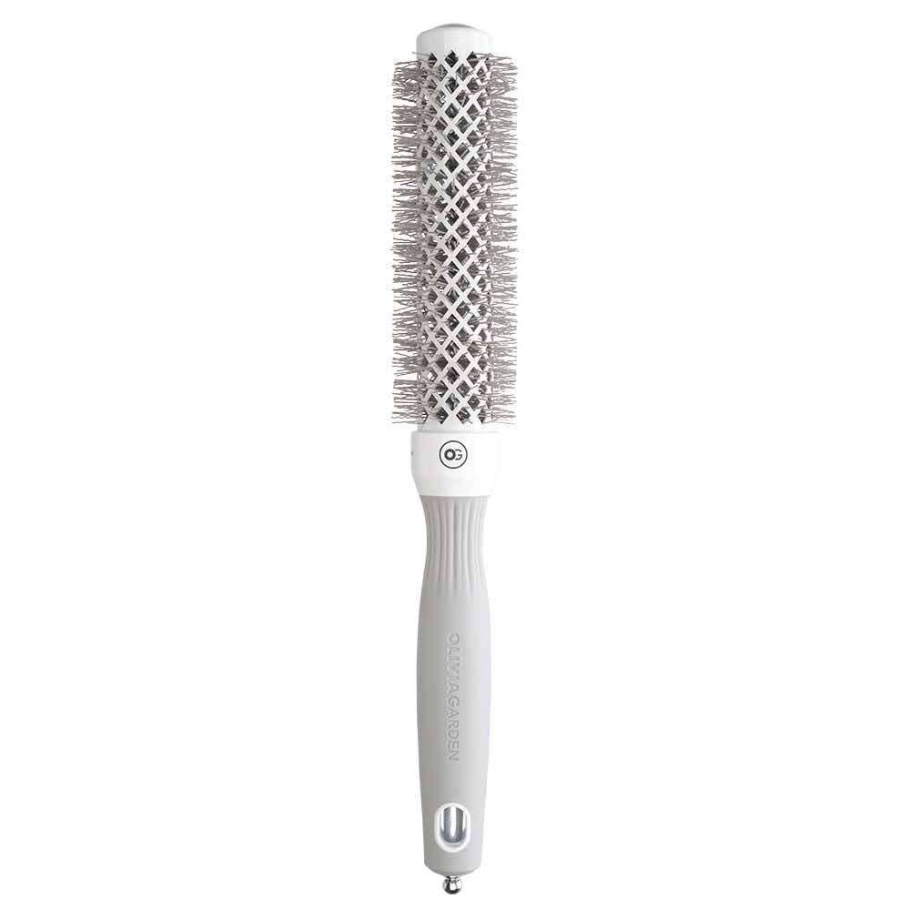Olivia Garden Expert Blowout Round Hair Brush Speed White & Grey