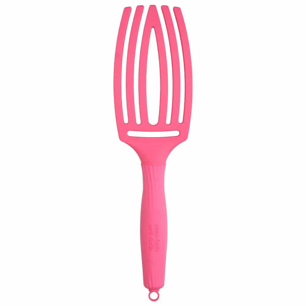 Olivia Garden Care Ionic Fingerbrush Hair Brush - Hot Pink