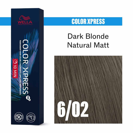 Wella Professionals Color Xpress Permanent Hair Colour - Dark Blonde Natural Matt 6/02 60ml
