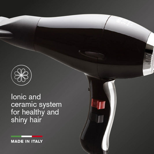 Elchim 3900 Healthy Ionic Hairdryer Black and Silver