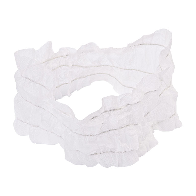 White Disposable Stretch Headband x 100
