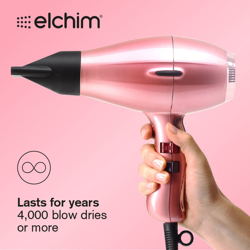 Elchim 3900 Healthy Ionic Hairdryer Metallic Venetian Rose