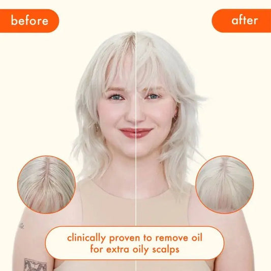 Amika Perk Up Ultra Oil Control Dry Shampoo Before & After