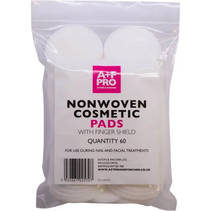 A+F Pro Nonwoven Cosmetic Pads With Finger Shield - 60 Pack
