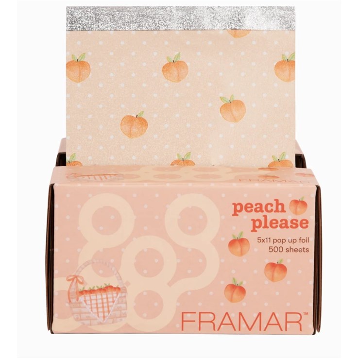 Framar Peach Please 5x11" Pop-Up Hair Foils - 500 Sheets
