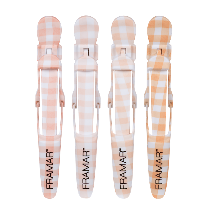 Framar Peach Please Gator Grips Hair Sectioning Clips - 4 Pack