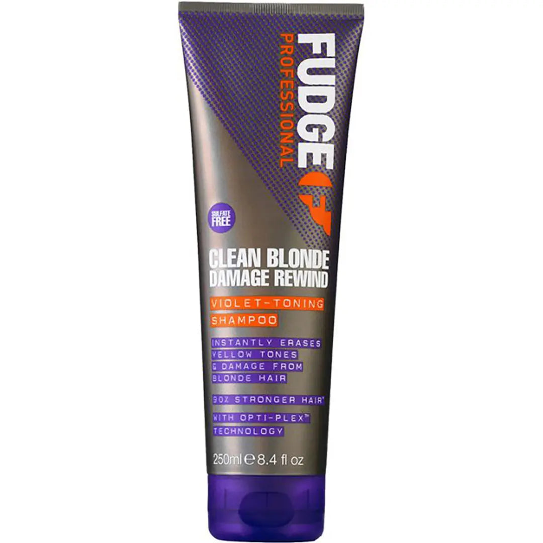 Fudge Professional Clean Blonde Damage Rewind Violet-Toning Shampoo 250ml