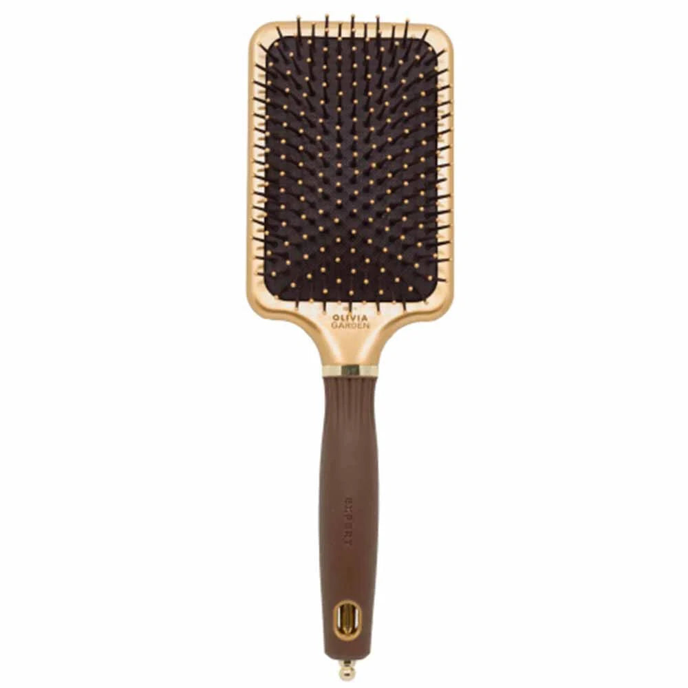 Olivia Garden Blowout Rectangular Hair Brush Gold & Brown