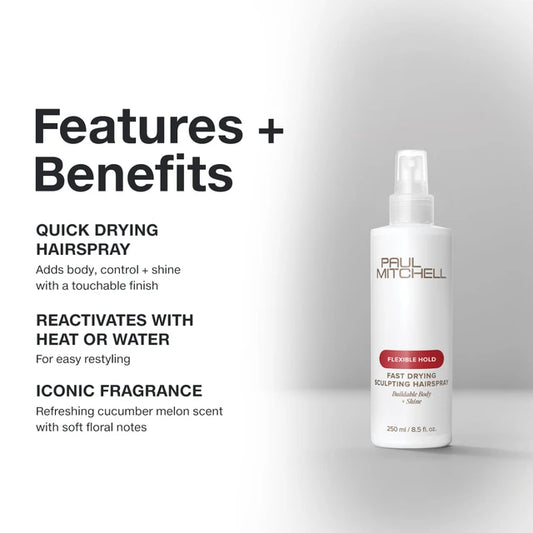 Paul Mitchell Fast Drying Sculpting Hairspray 50% Voc 250ml