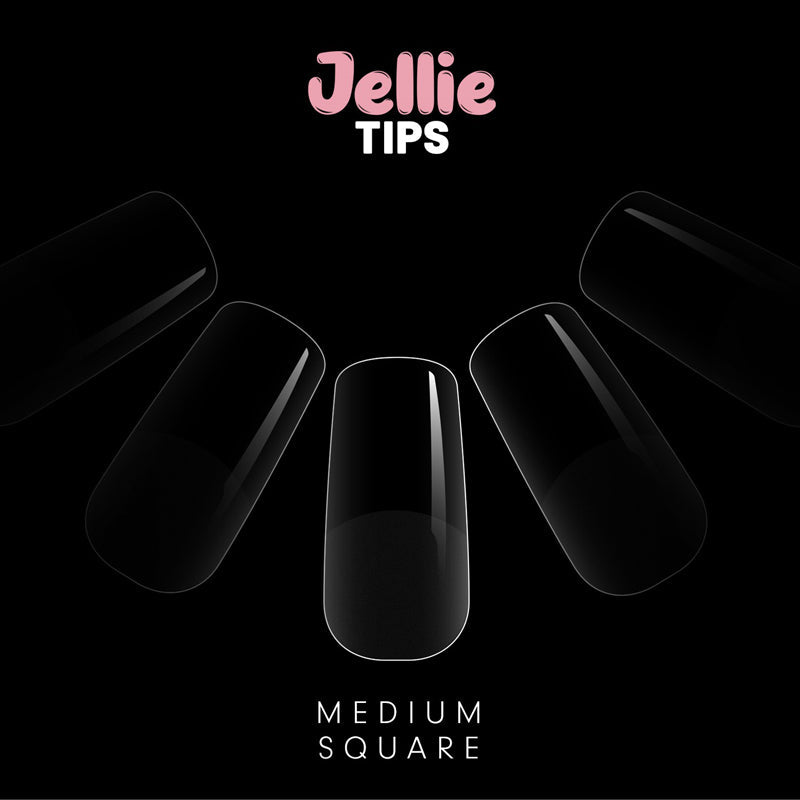 Halo Jellie Medium Square Sizes 0-11 Nail Tips x 480