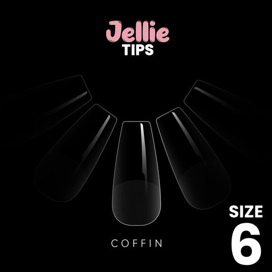 Halo Jellie Coffin Size 6 Nail Tips x 50