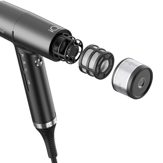 GA.MA iQ3 Perfetto Smart Hairdryer Black