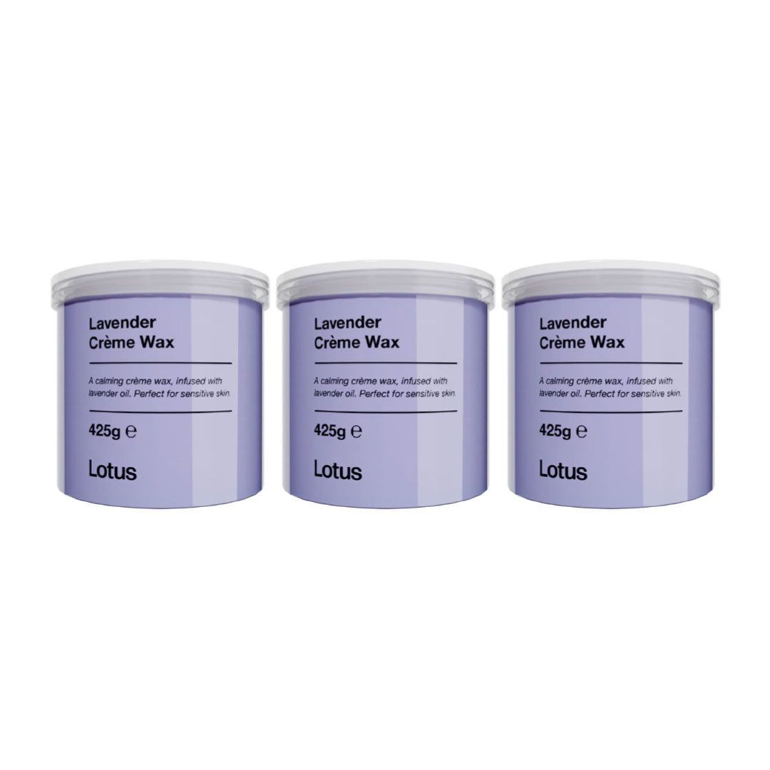 Lotus Lavender Creme Wax 425g Value Trio Bundle