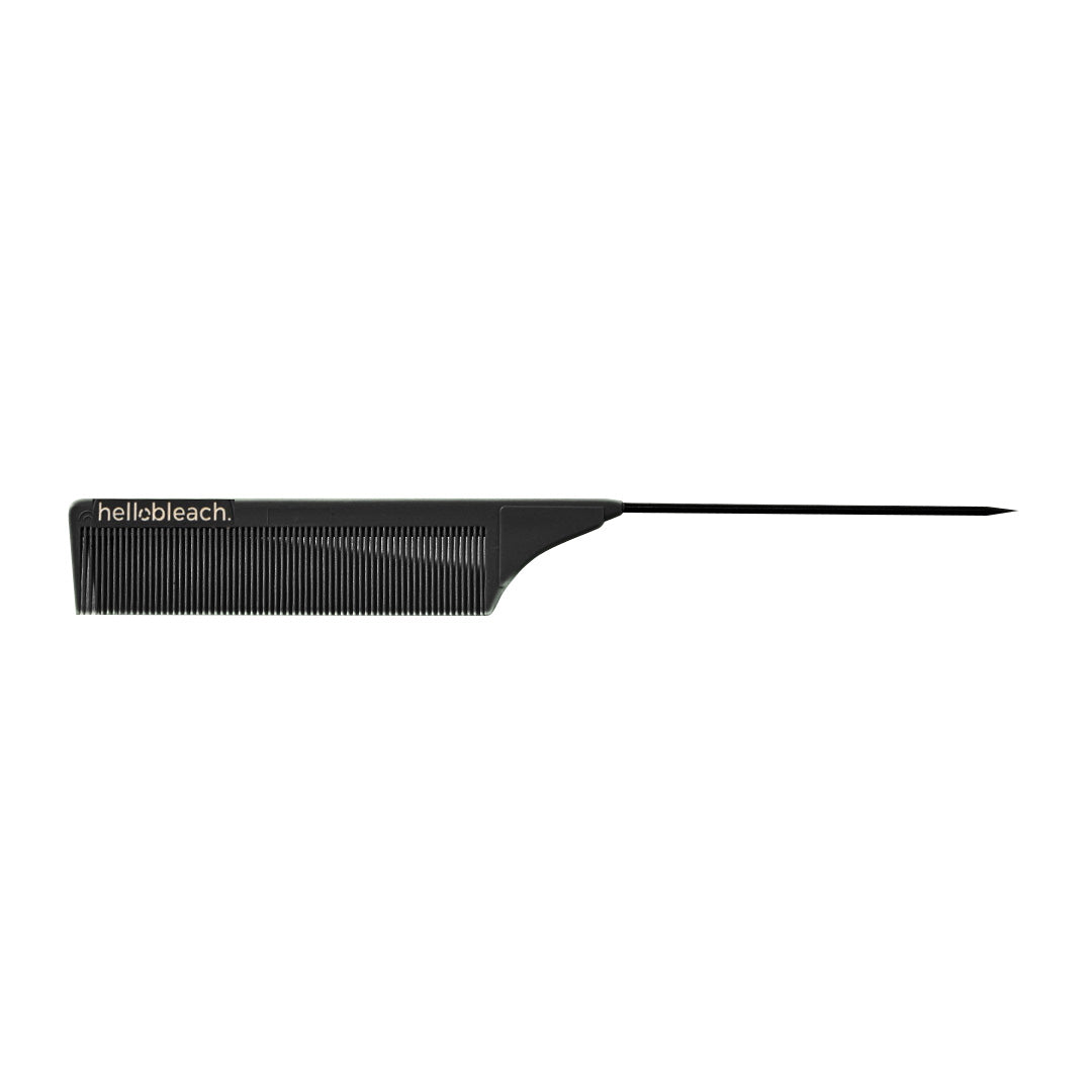 Hello Bleach Tail Comb with Stainless Steel Tip Stone