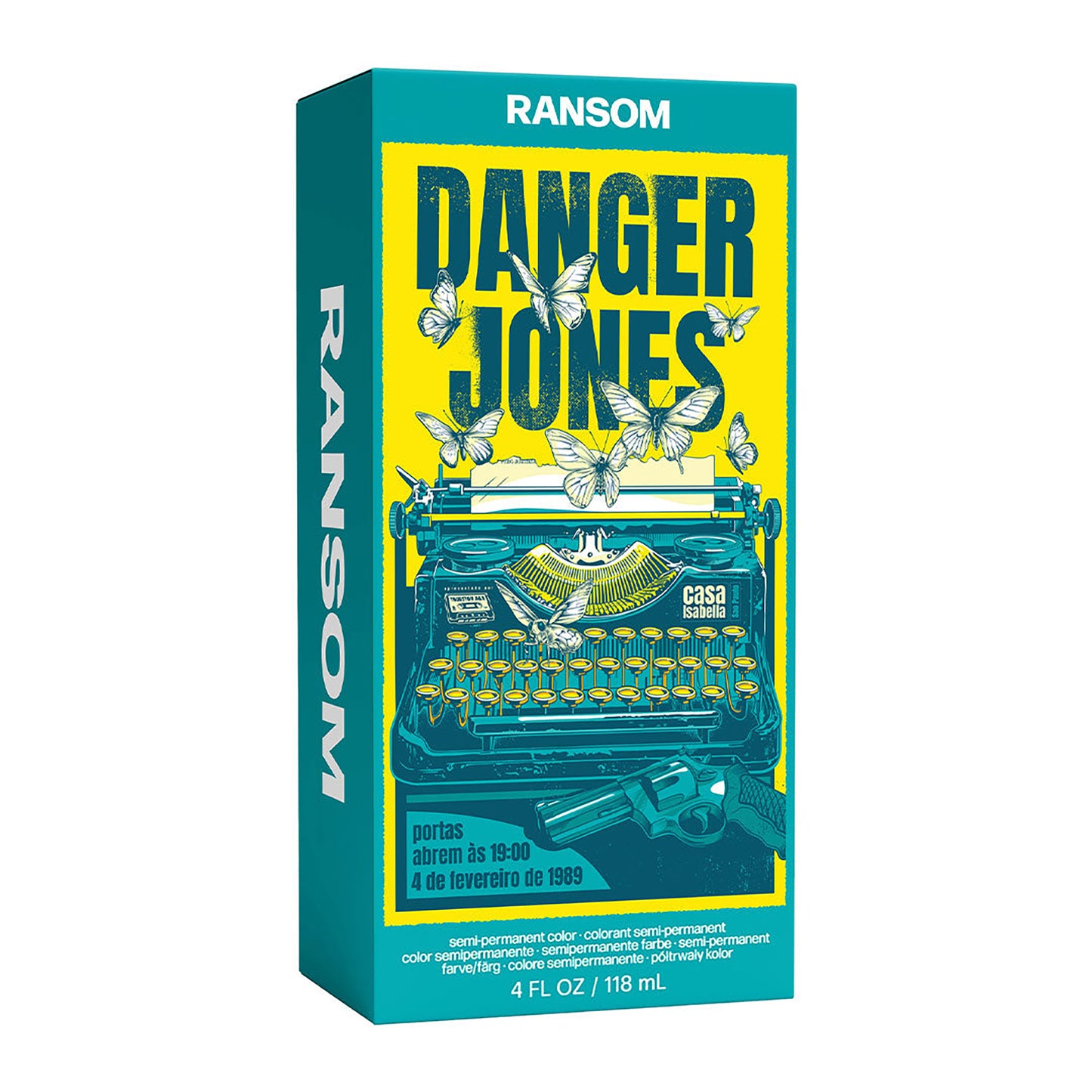 Danger Jones Semi-Permanent Hair Color Ransom Light Teal 118ml