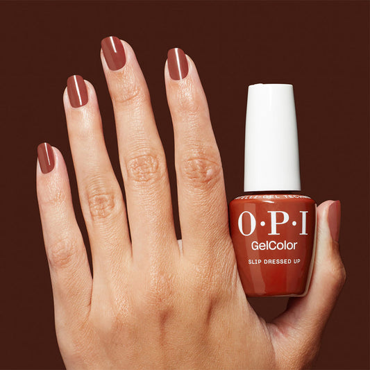 OPI GelColor Hema Free Gel Polish Slip Dressed Up 15ml Mani-tude Collection
