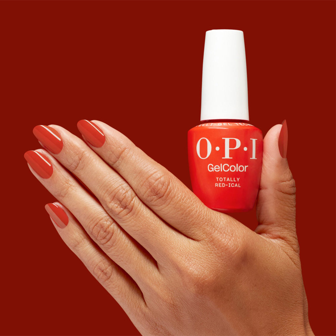 OPI GelColor Hema Free Gel Polish Totally Red-ical 15ml Mani-tude Collection
