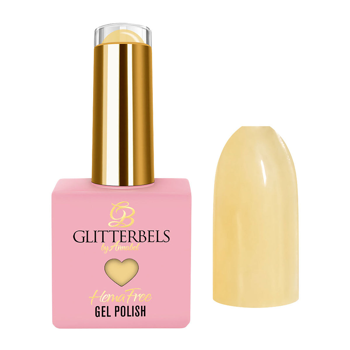 Glitterbels Hema Free Gel Polish 8ml Lemon Syrup