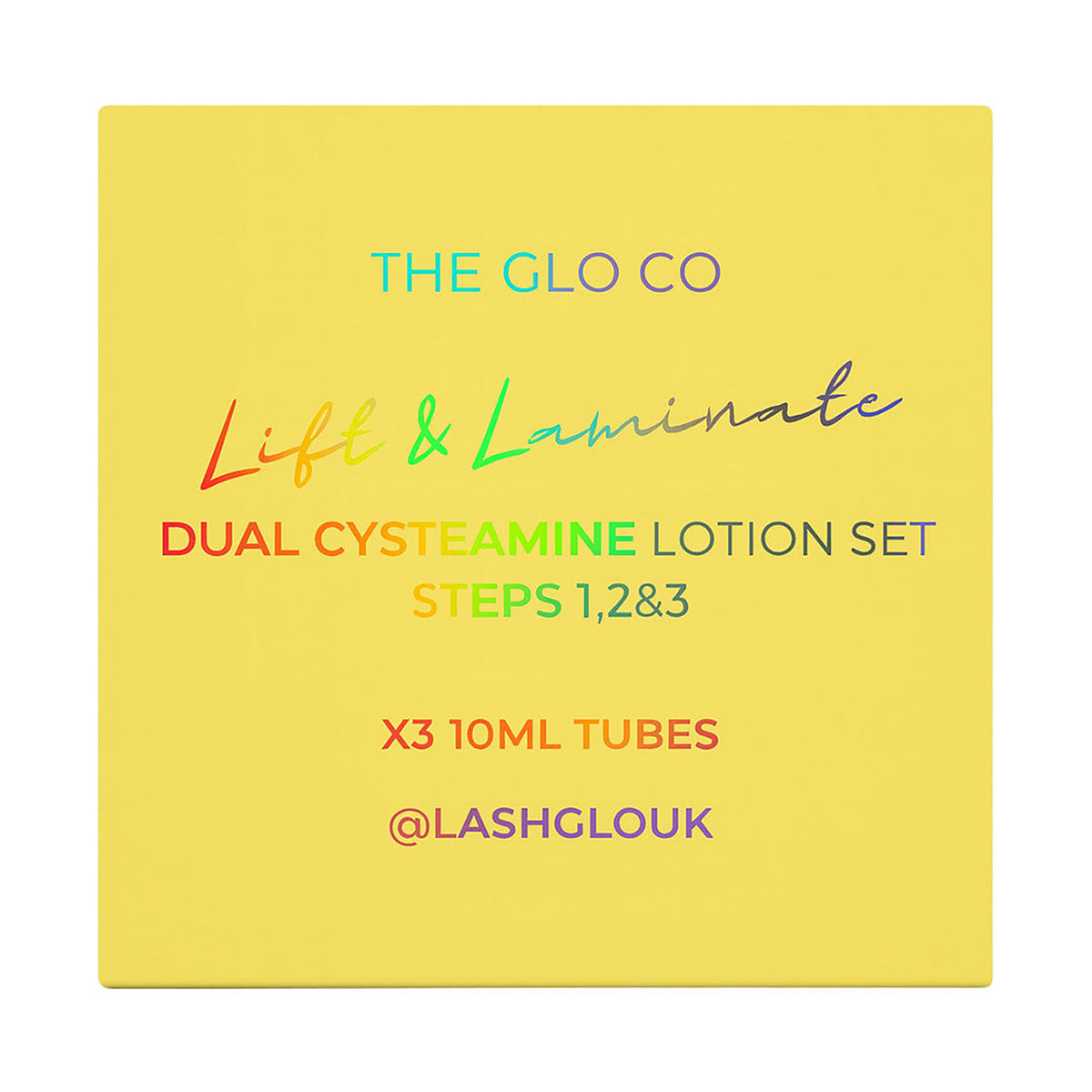 The Glo Co Lift & Laminate Dual Cysteamine Lotion Set Steps 1,2 &3 10ml