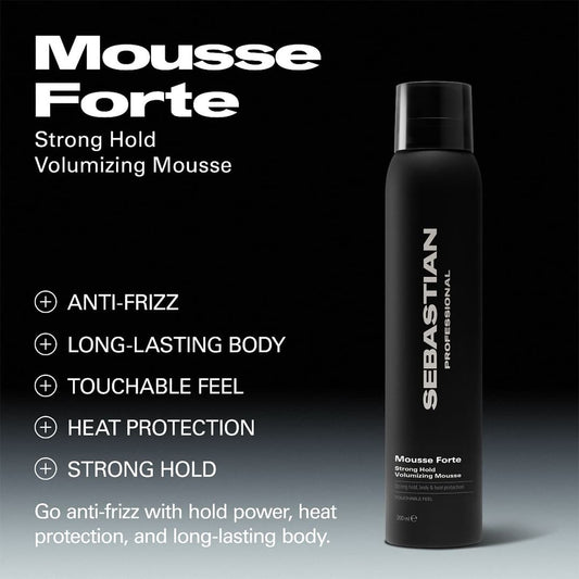 Sebastian Professional Mousse Forte Strong Hold Volumising Mousse 200ml