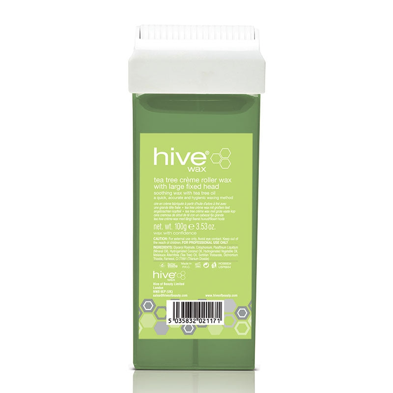 Hive Roller Cartridge Tea Tree Creme Wax 100g Large Fixed Head