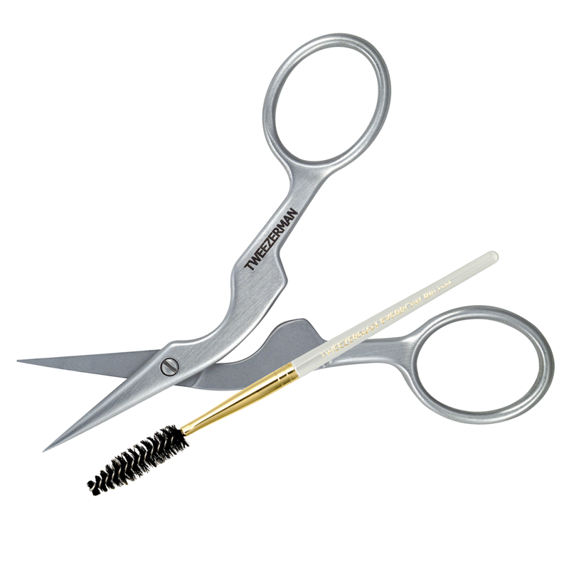 Tweezerman Brow Shaping Scissors and Brush