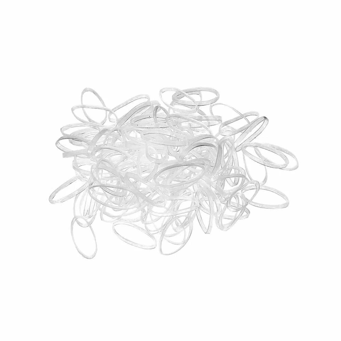 Sibel Micro-Braid Hair Ties 20mm Clear, Pack of 500