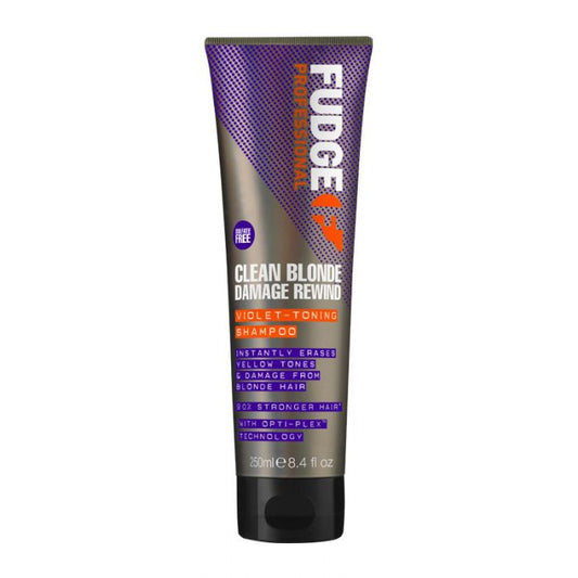 Fudge Professional Clean Blonde Damage Rewind Violet-Toning Shampoo 250ml