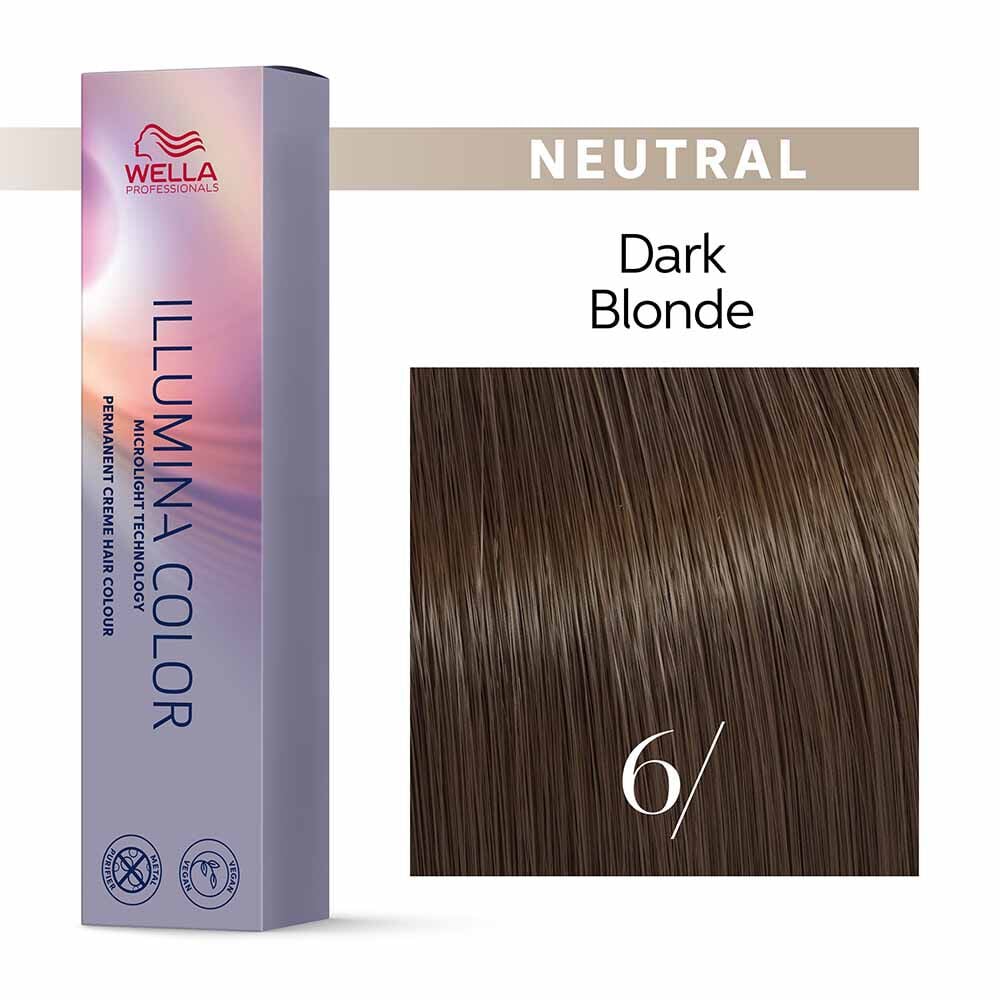 Wella Professionals Illumina Colour Tube Permanent Hair Colour - 6/ Dark Blonde - 60ml