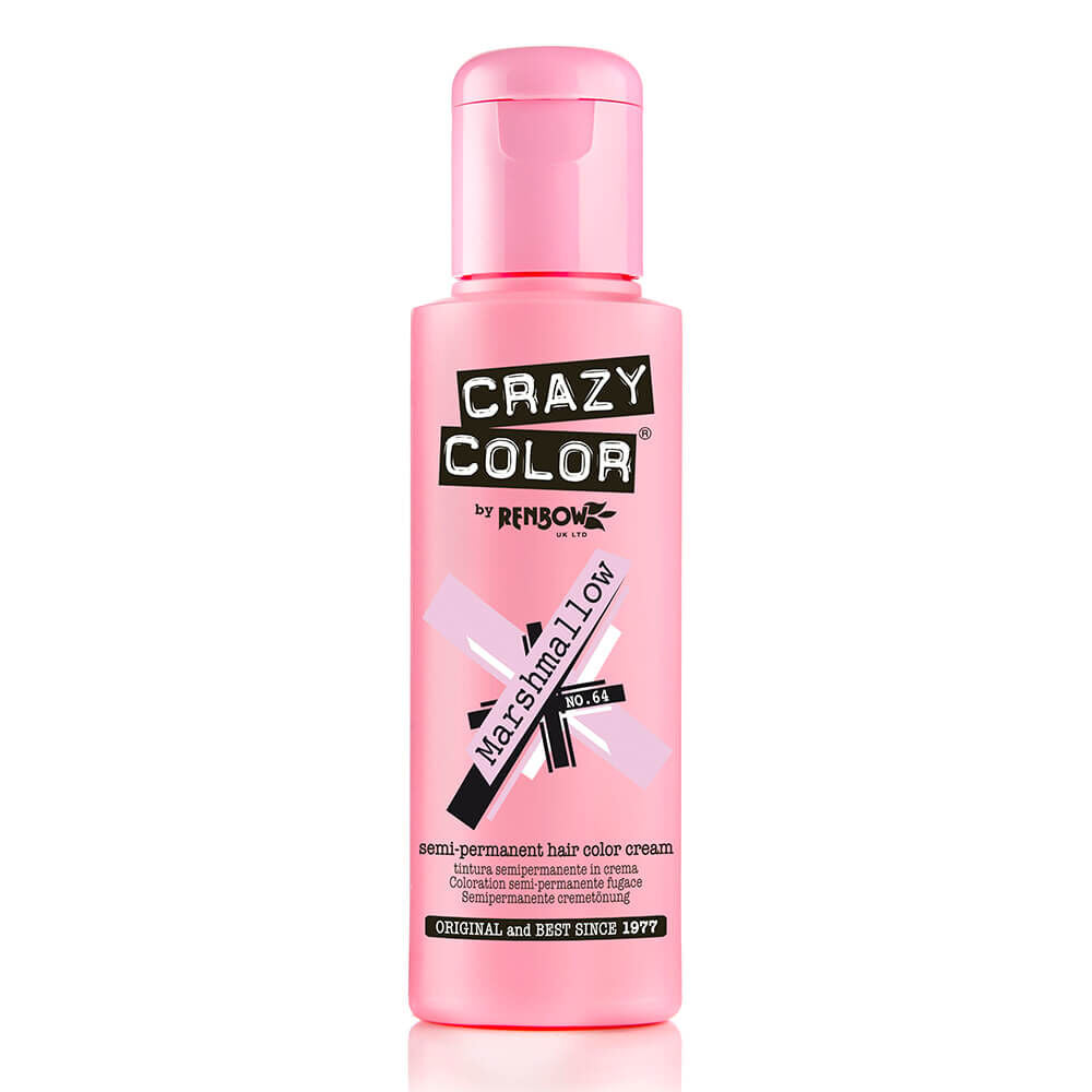 Crazy Color Semi Permanent Vegan Hair Colour Cream - Marshmallow - 100ml