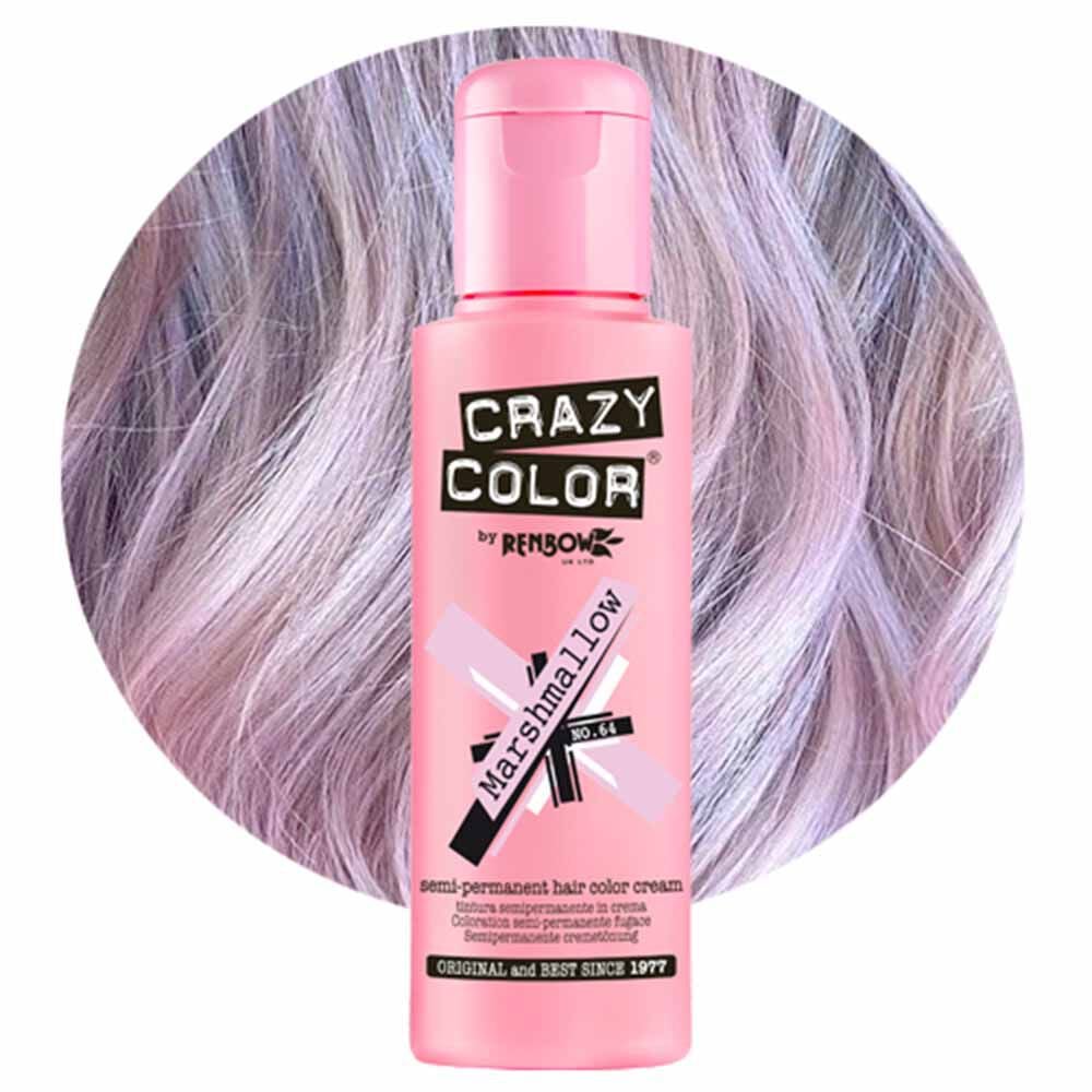 Crazy Color Semi Permanent Vegan Hair Colour Cream - Marshmallow - 100ml
